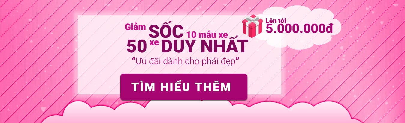 Giảm giá sốc 10 mẫu xe ưu đãi dành cho phái đẹp